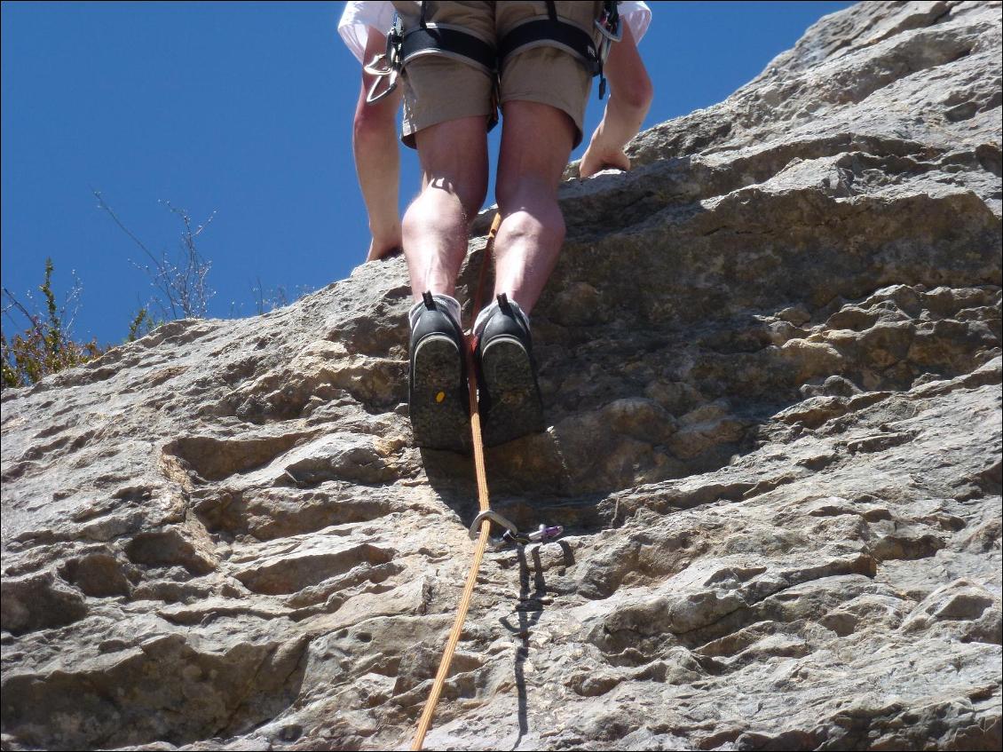 Hanwag Approach GTX : grimpe dans du 6a en tête