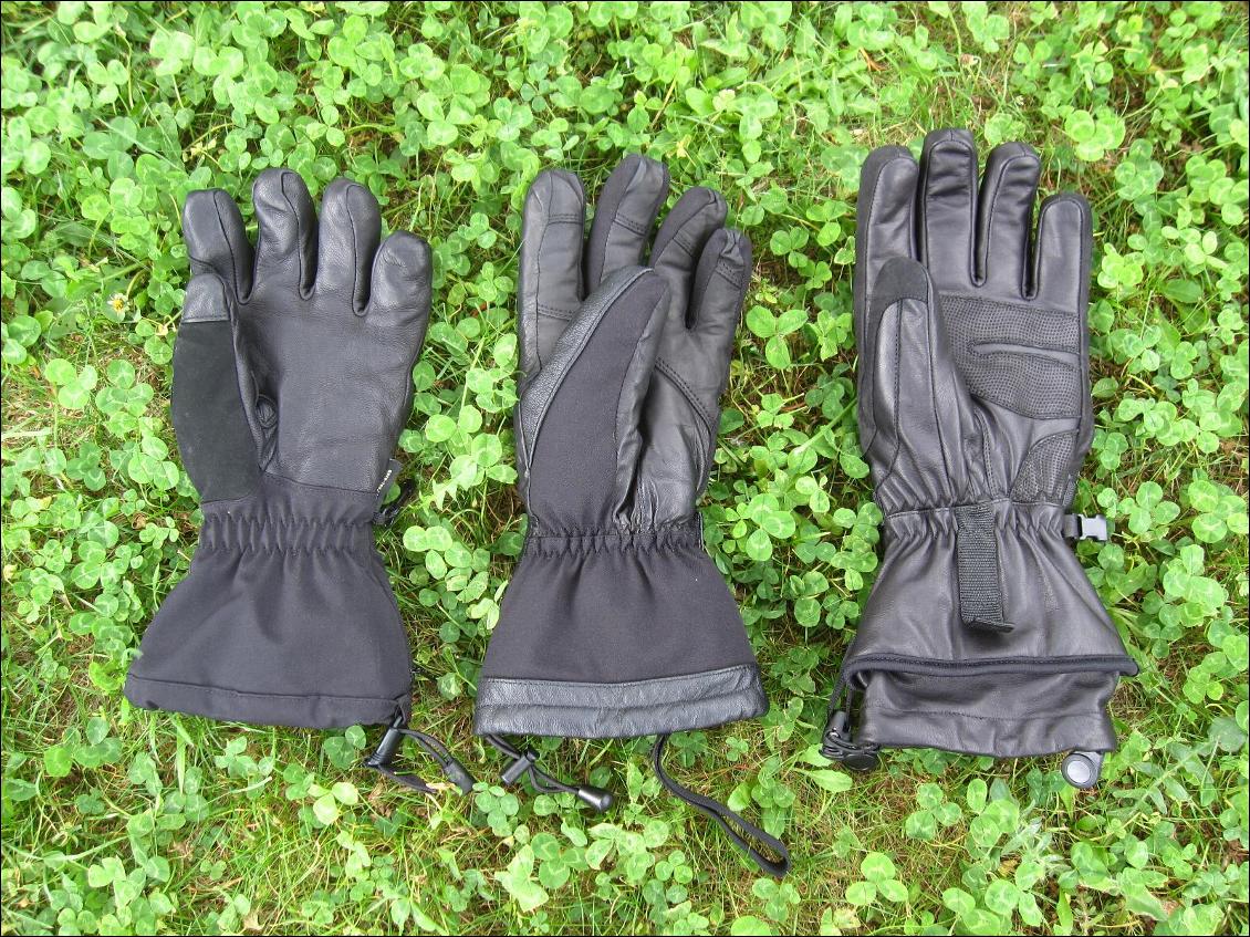 De gauche à droite : les gants chauffants Black Diamond Cayenne, Racer Heatwear