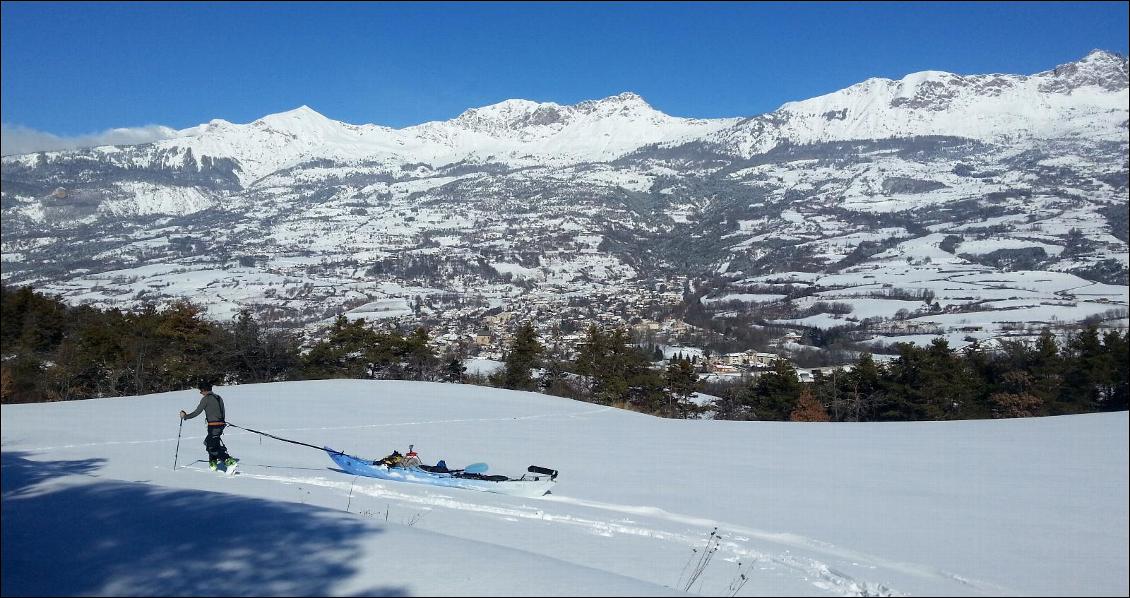 La vue est superbe après la chute d'hier à basse altitude !