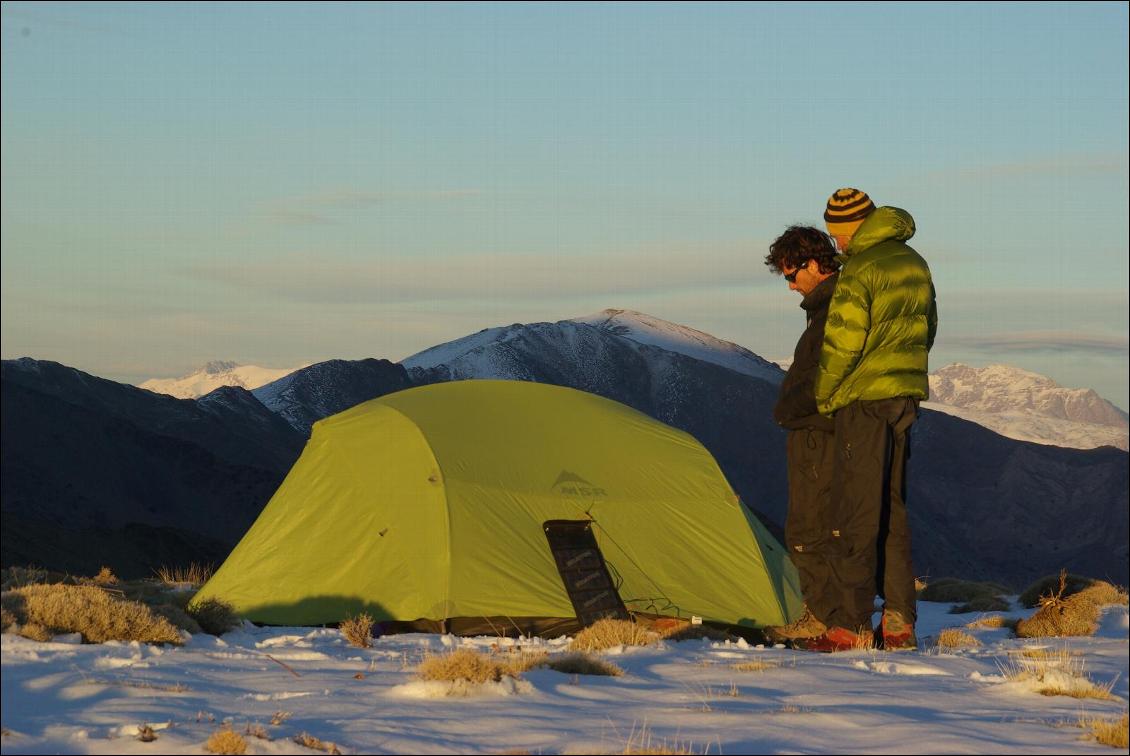 Au bivouac dans l'Atlas marocain, printemps 2012