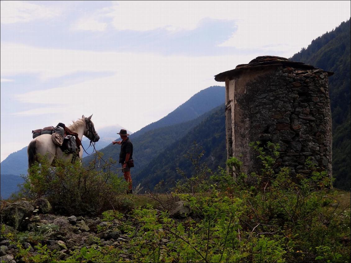 Randonnée à cheval dans les Alpes