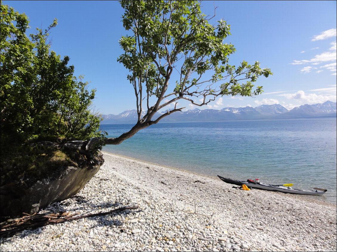 kayak de mer en Norvège dans les îles proches de Tromso