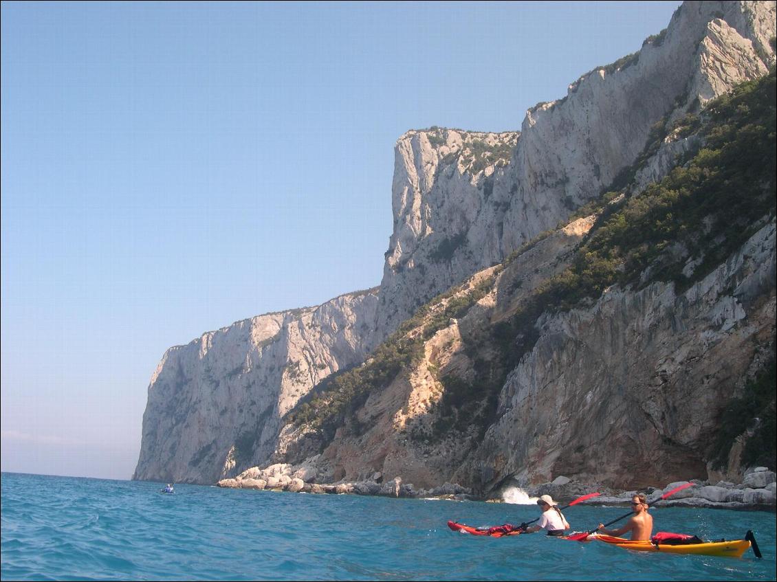 kayak de mer en Sardaigne, golfe d'Orosei