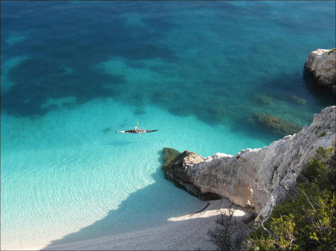 kayak de mer dans les îles Ioniennes