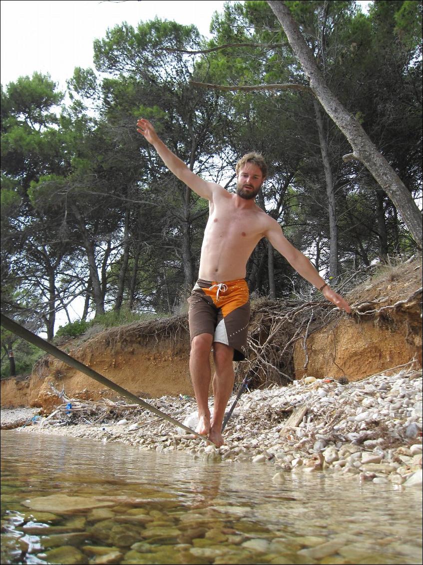 Slackline au bivouac