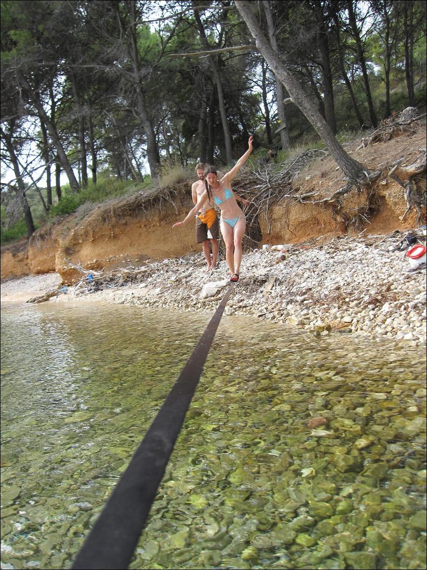 Slackline au bivouac