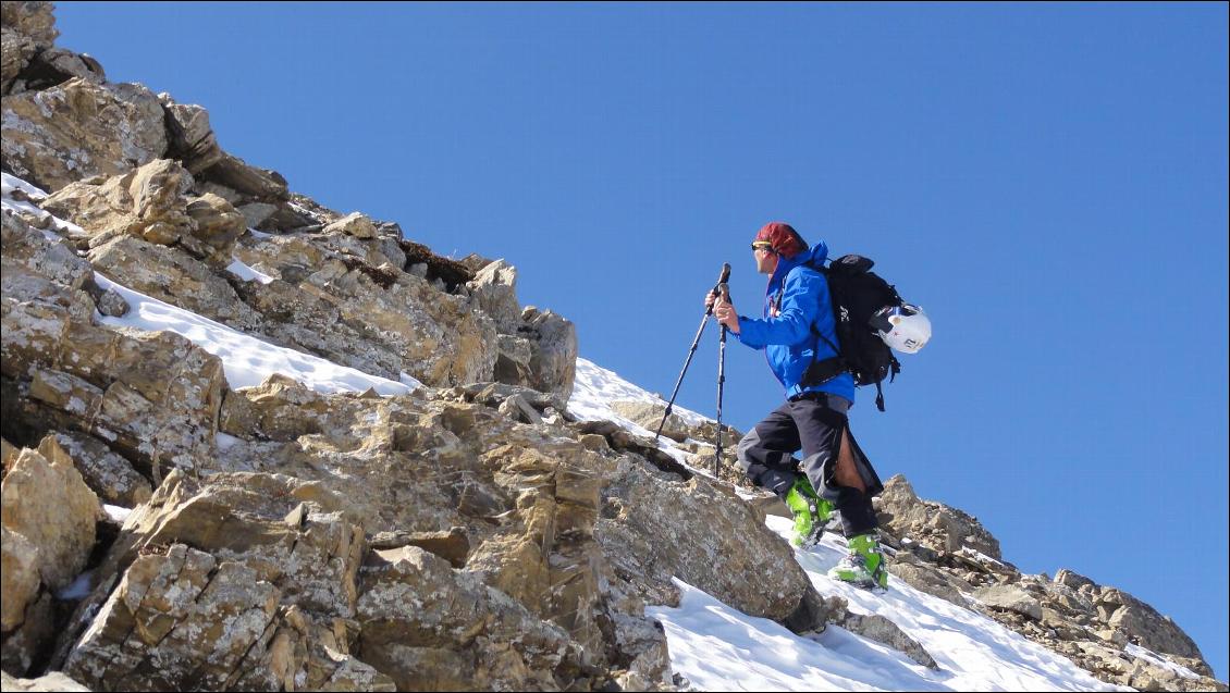 Ski de rando dans les Hautes-Alpes avec la veste Millet Ltk Gtx jacket, 2800m