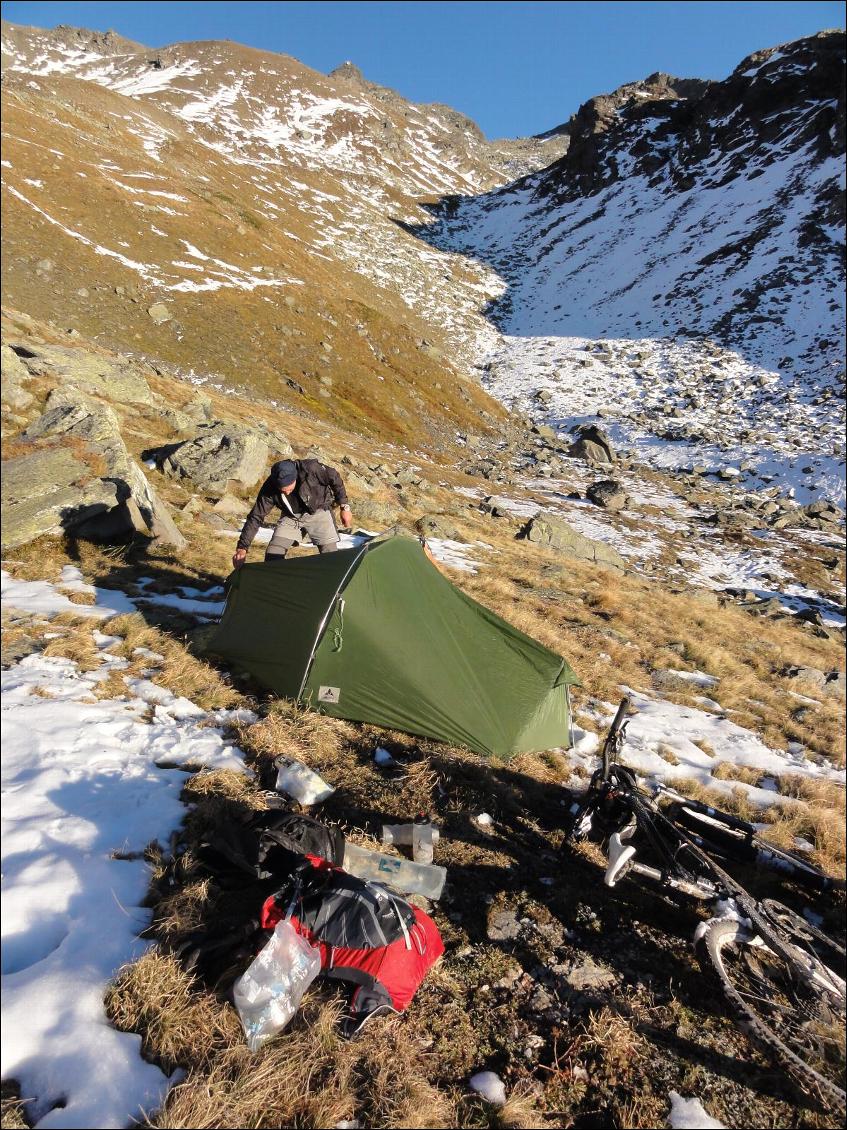 Bivouacs entre 2400 et 2700m