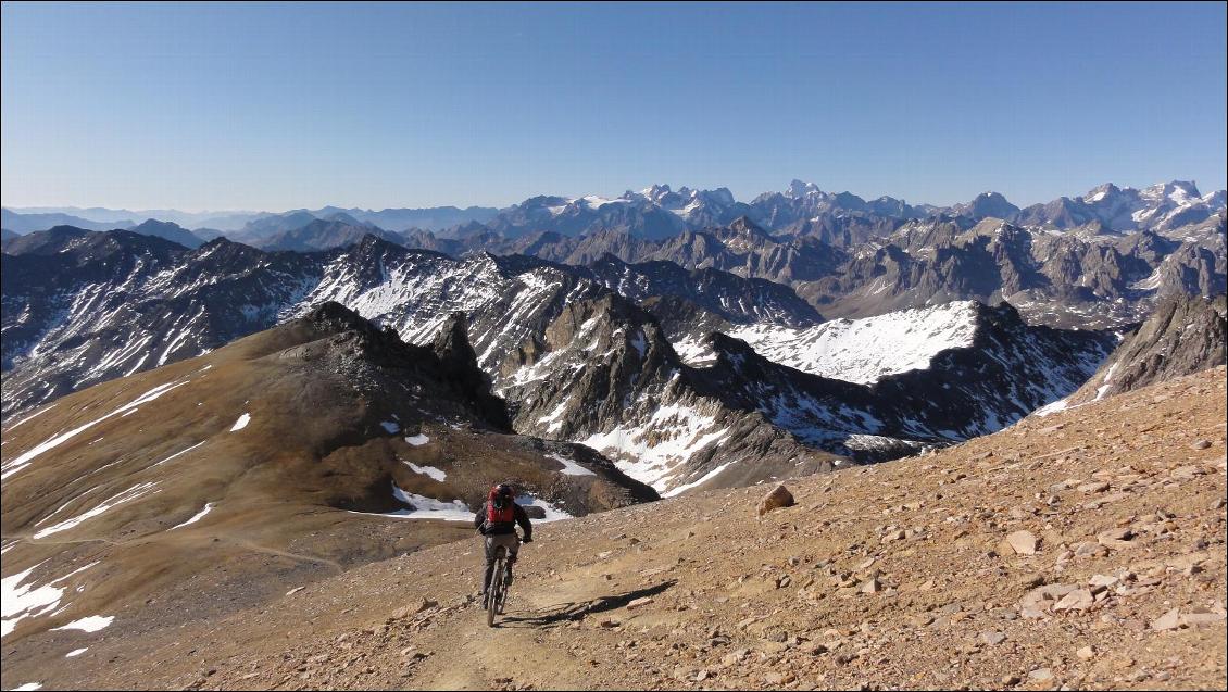 Descente depuis le sommet du Thabor, Majeur !!!