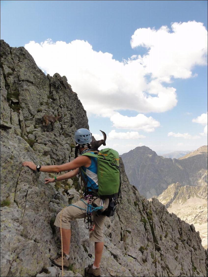 En alpinisme dans le Mercantour