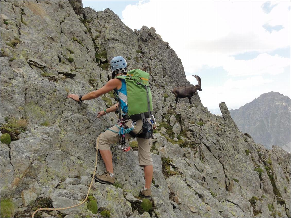 En alpinisme dans le Mercantour