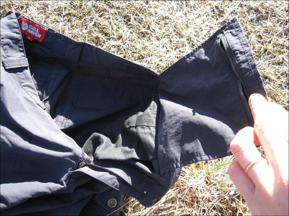 Pantalon Fjäll räven MT Trousers Karla, poche interne zippée "invisible"