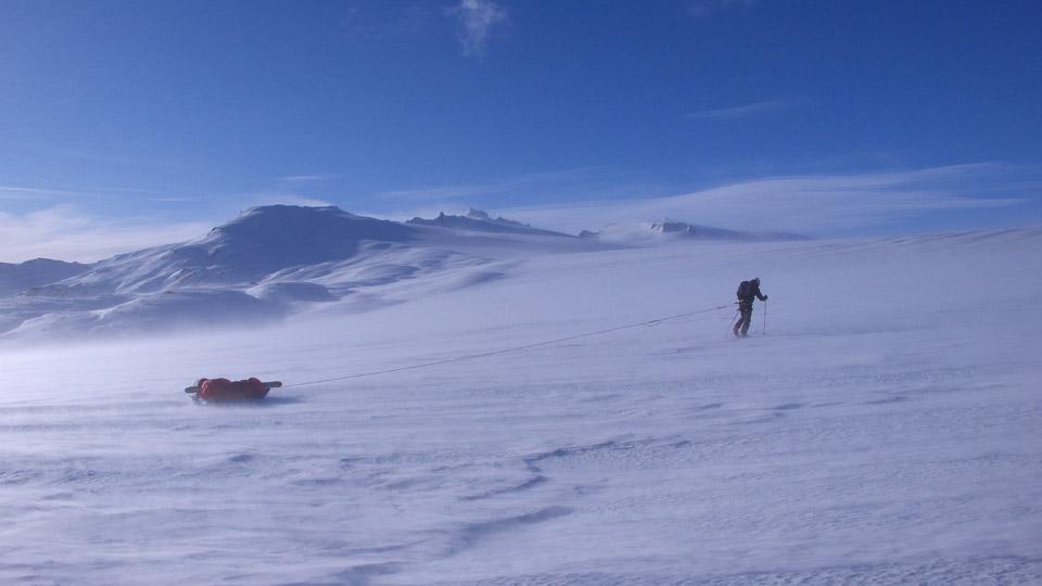 Kite ski Islande