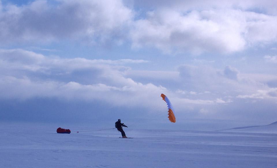 Kite ski Islande