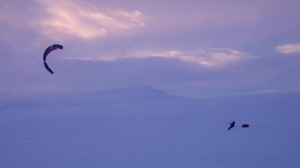 Kite ski Islande