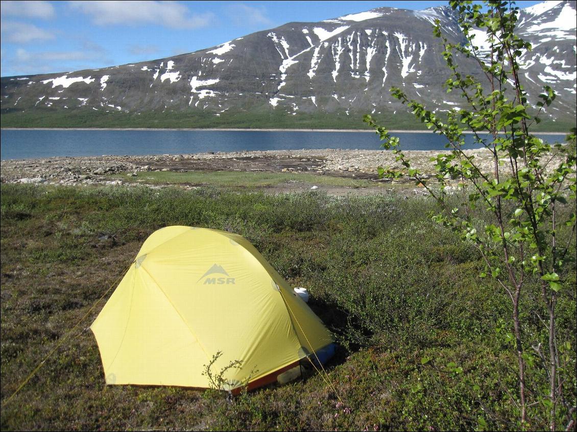 La Carbon Reflex en mode tarp en Norvège