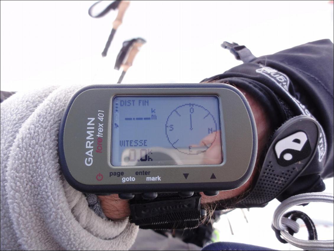 Garmin Foretrex 401 - mode compas