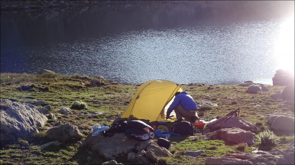 Bivouac entre aiguilles et brec de Chambeyron