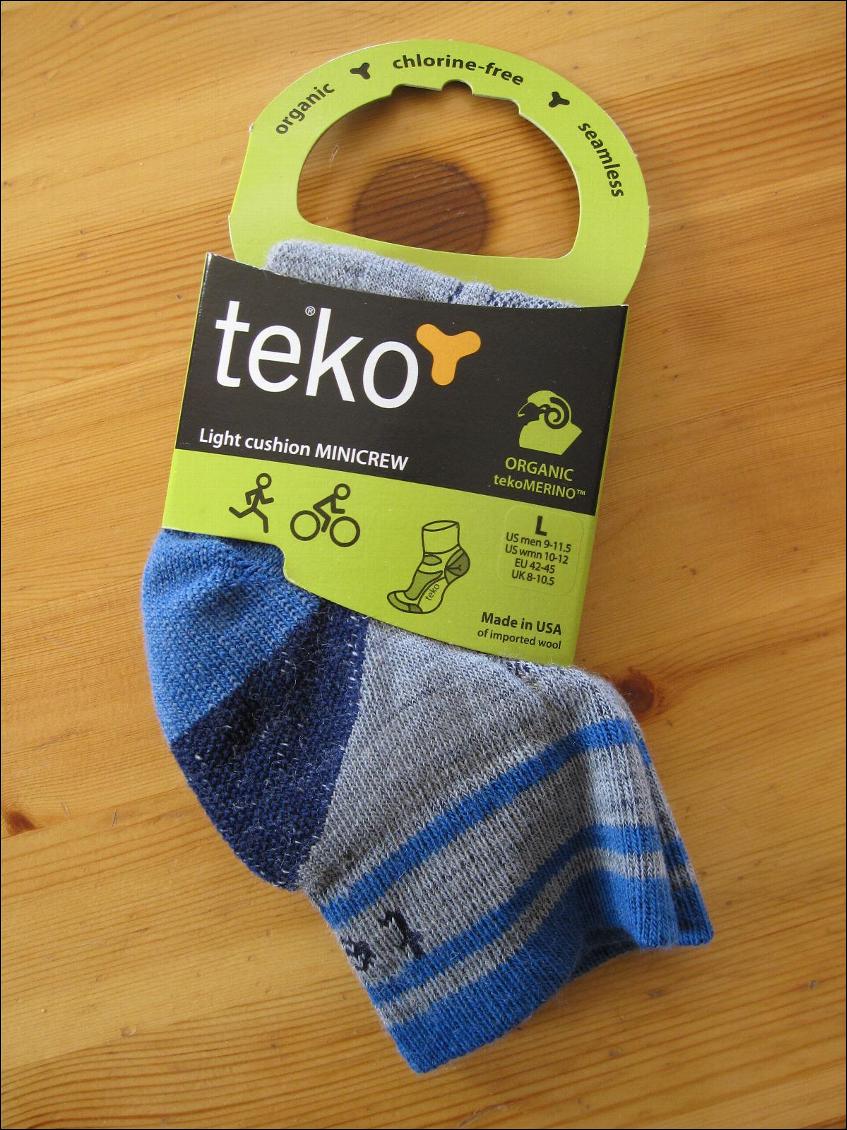 Chaussettes Teko en laine Mérinos Light cushion Minicrew