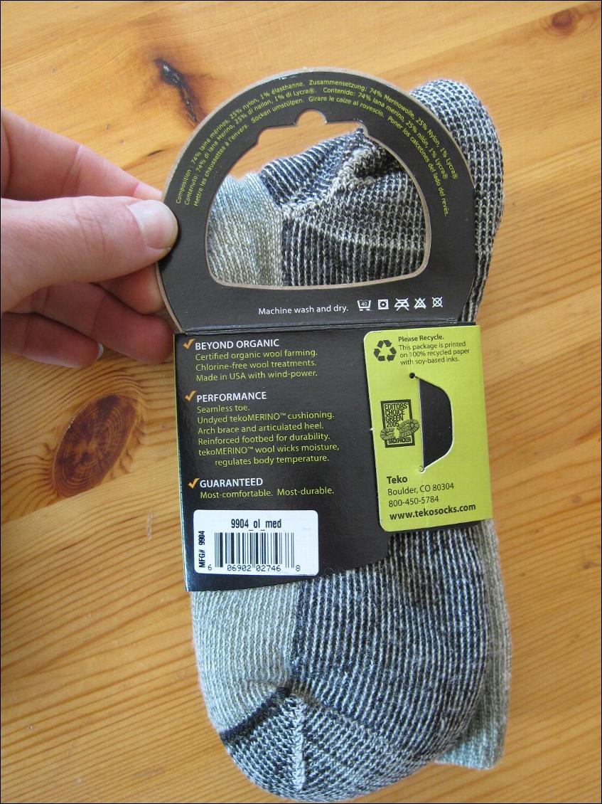 Chaussettes Teko en laine Mérinos Midweight Hiking