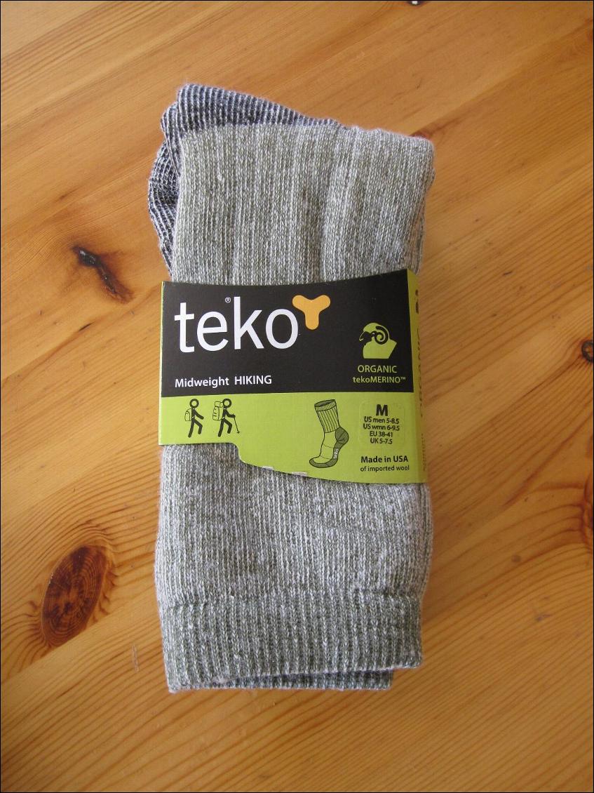 Chaussettes Teko en laine Mérinos Midweight Hiking