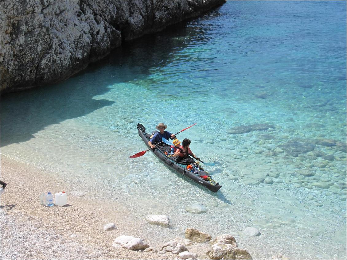 Avec Mattéo, 5 ans, en Croatie