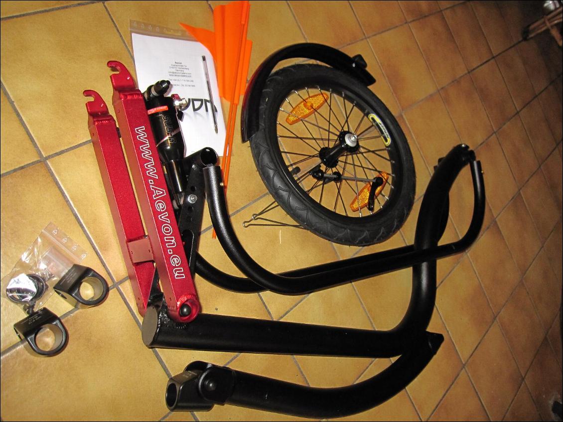 Remorque à vélo pliable Aevon Kit 80