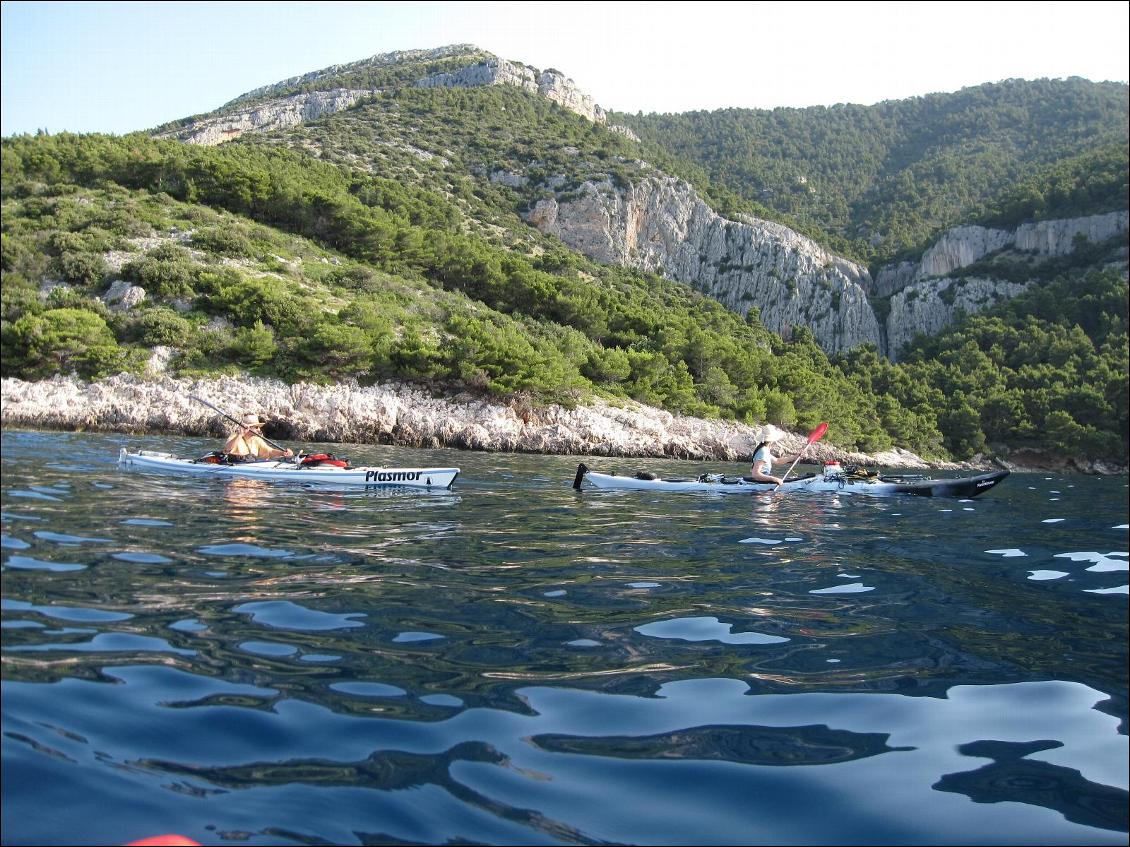 Très jolie section sauvage sur le sud de Peljesac