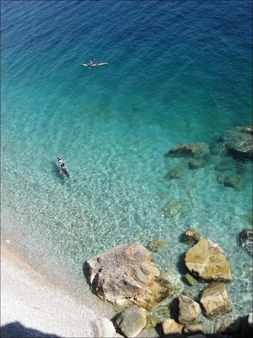 Très jolie section très sauvage entre Dubrovnik et le Monténégro