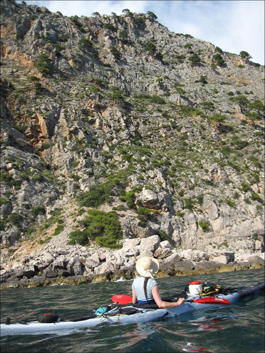 Très jolie section très sauvage entre Dubrovnik et le Monténégro