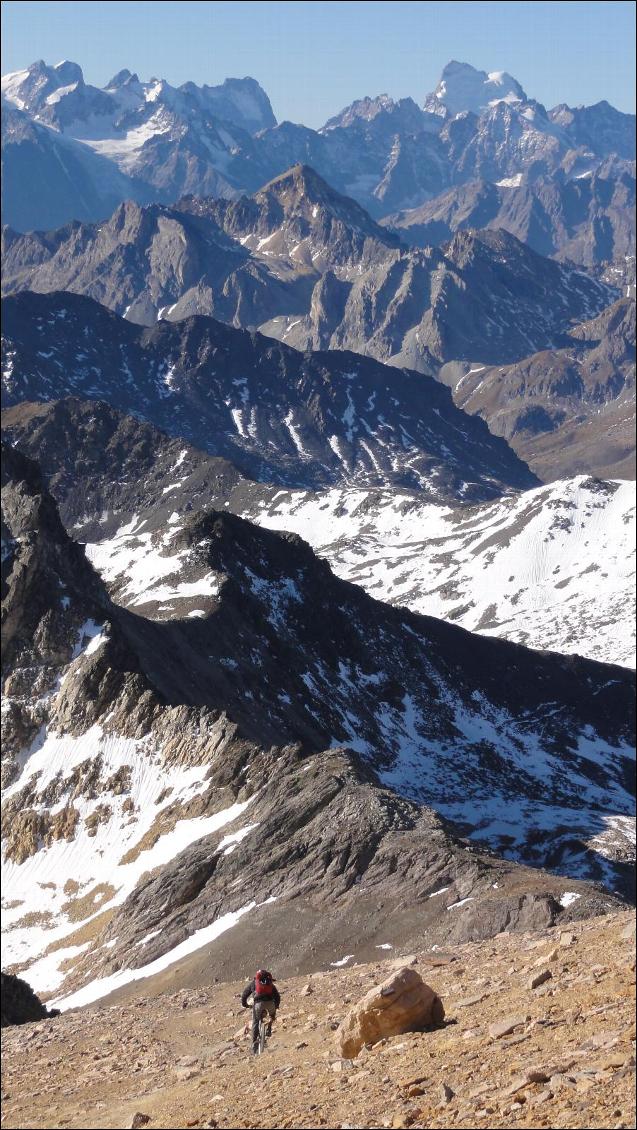 Descente depuis le sommet du Thabor, Majeur !!!