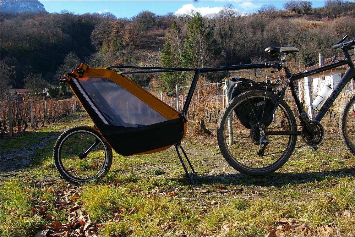 Remorque vélo enfant mono-roue Tout-terrain Single Trailer