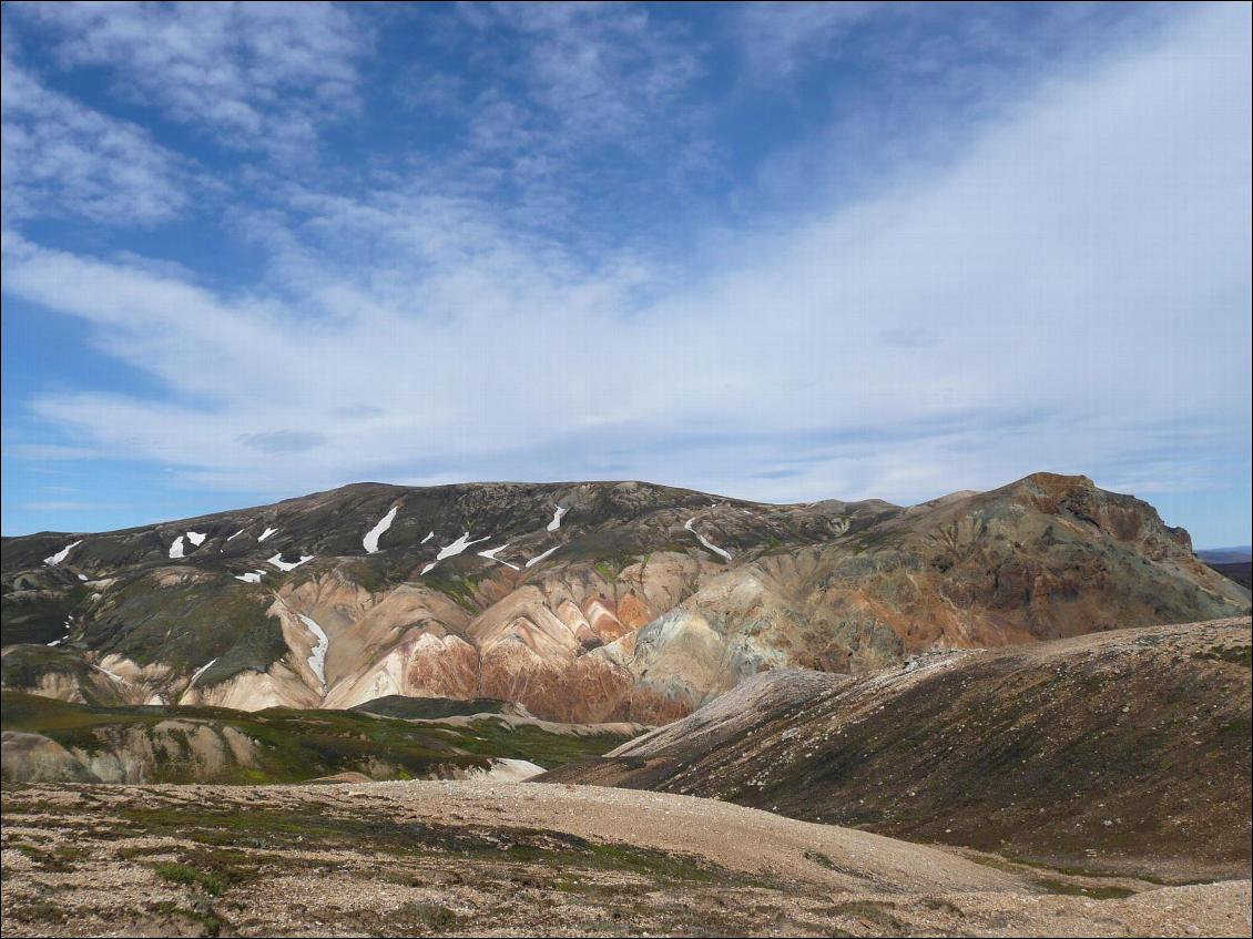 Etape 1 du trek du Laugavegur (Landmannalaugar - Hrafntinnusker