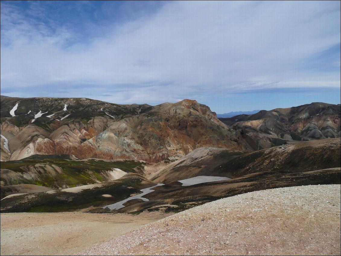 Etape 1 du trek du Laugavegur (Landmannalaugar - Hrafntinnusker)