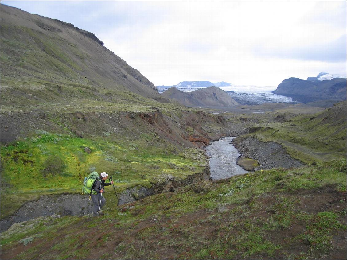 Trek Landmannalaugar-Thorsmörk : Laugavegur étape 4