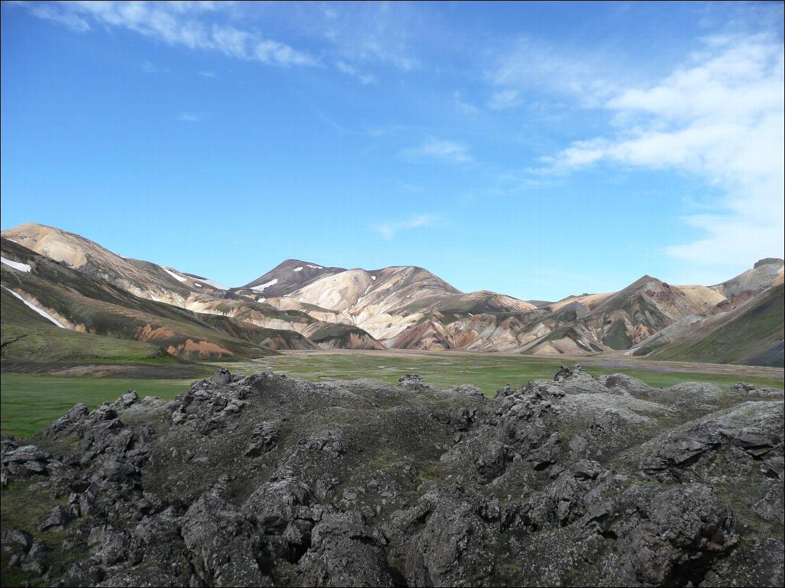 Landmannalaugar : paysage typique