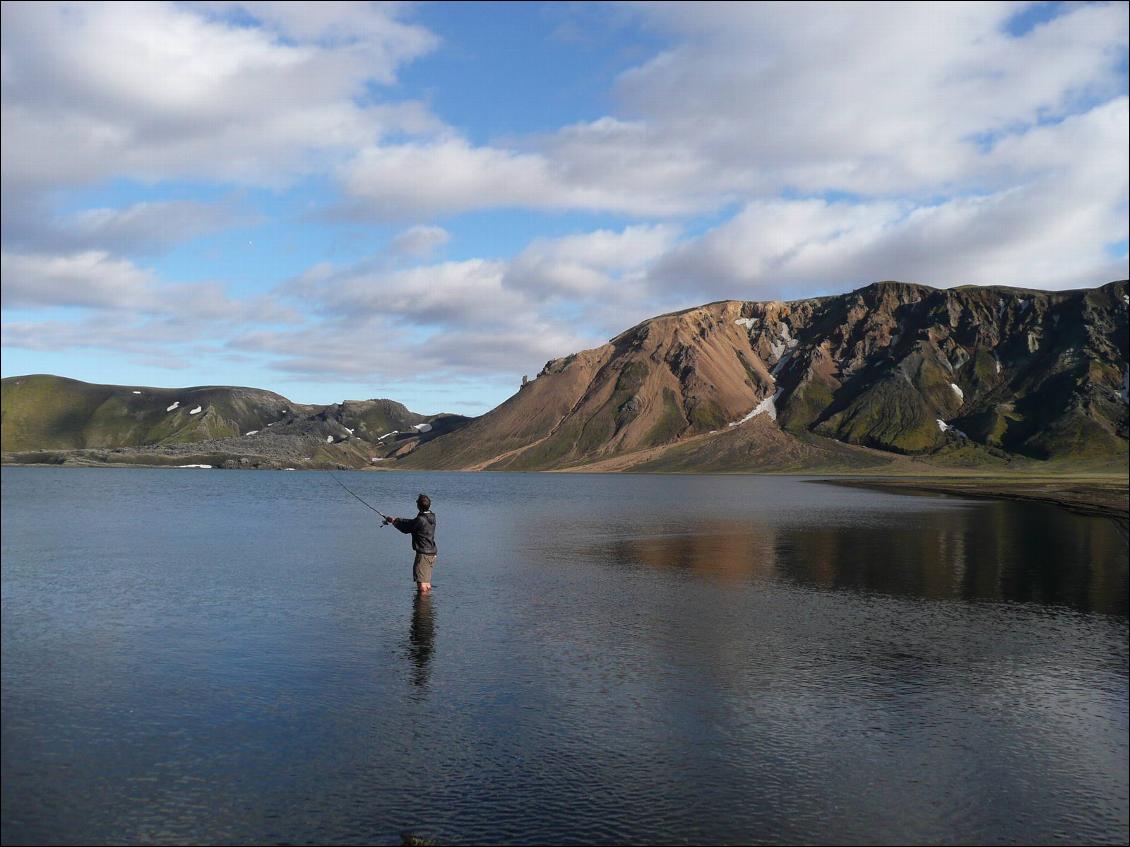 Nous avons complété nos rations avec quelques kg de poissons pêchés dans les lacs et les rivières