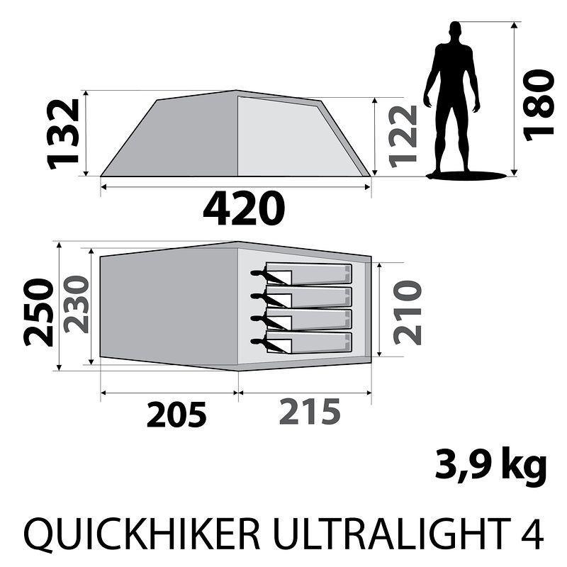 Tente Quechua QuickHiker Ultralight 4