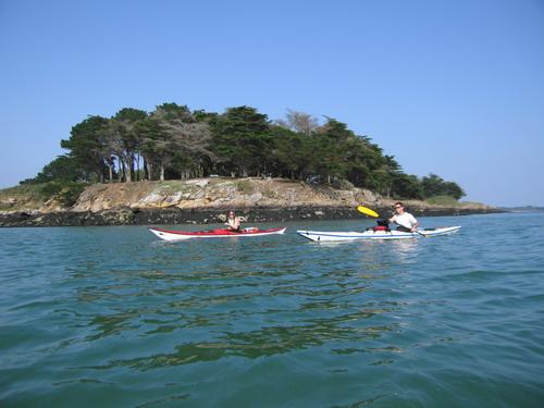 Kayak de mer dans le golfe du Morbihan