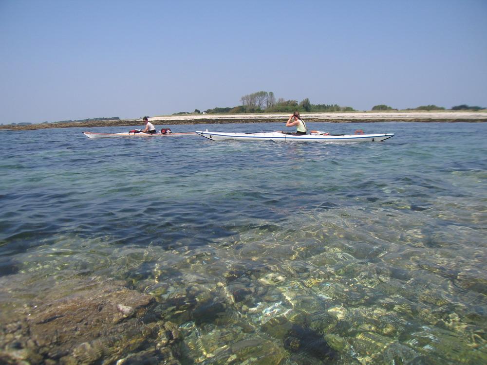 Kayak de mer dans le golfe du Morbihan