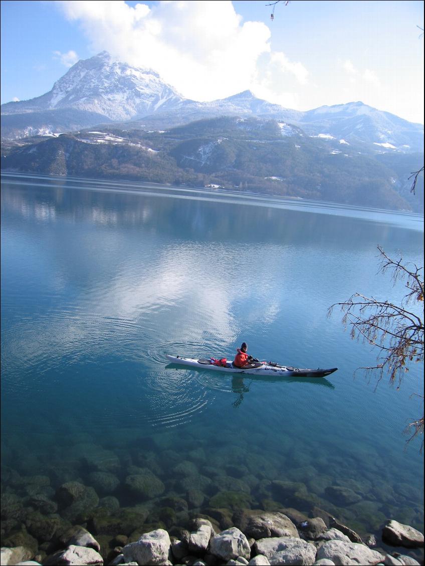 Les eaux limpides du lac (quand la brise ne souffle pas, car sinon le limon se met en suspension)