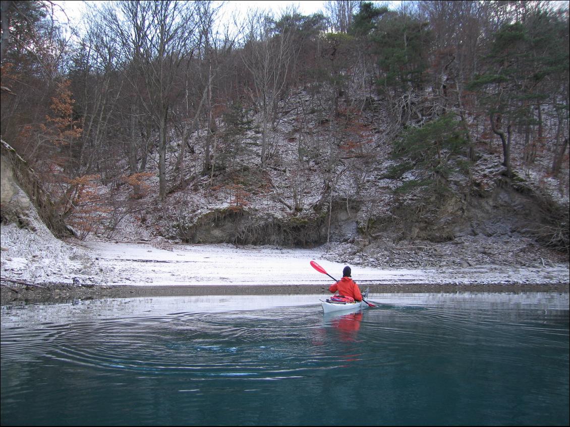 Ambiance fraîche sur les pentes nord du lac