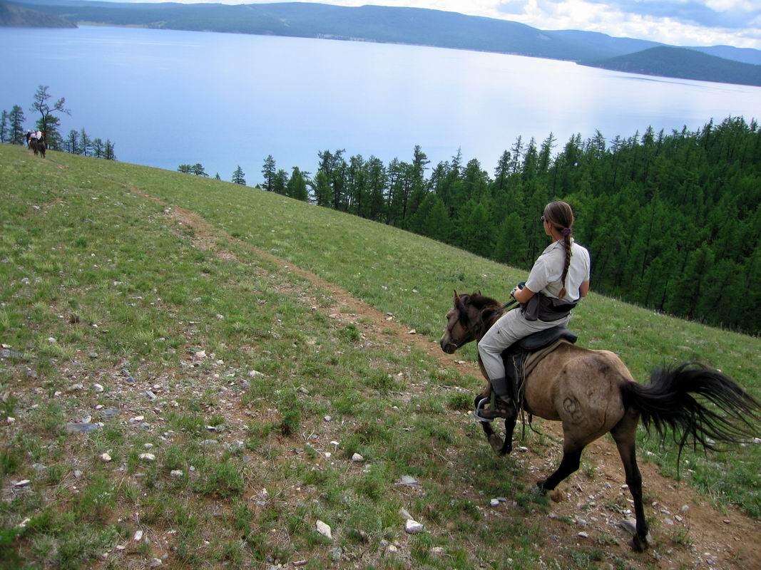 Cheval au dessus du Khovsgol