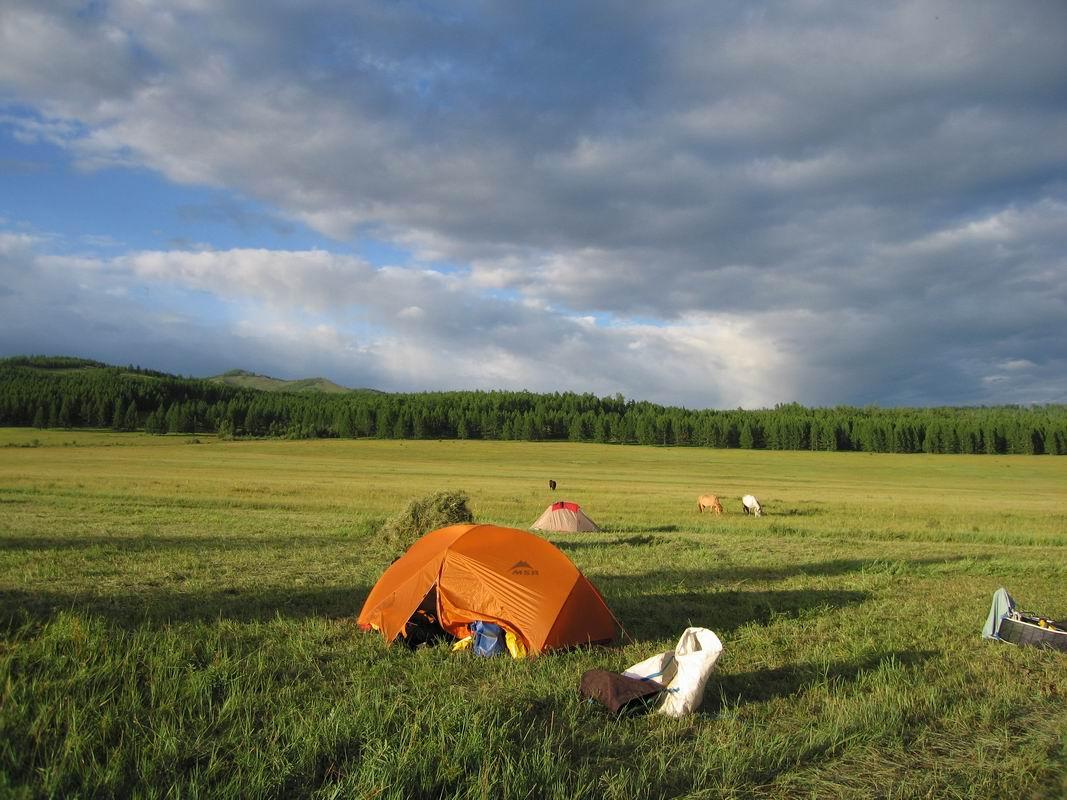 Lumière de fou pour ce bivouac