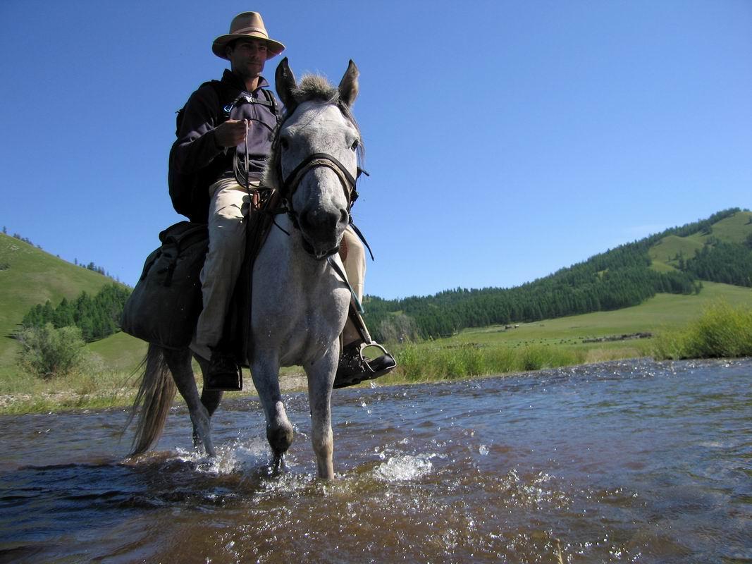 Traversée de petite rivière